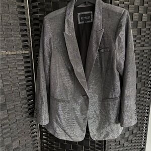 Eloquii  Metallic Silver Blazer